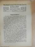 Természettudományi Közlöny 1928. január-december/Pótfüzetek a Természettudományi Közlönyhöz 1928. január-december