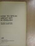 How to speak about art in english