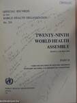 Twenty-Ninth World Health Assembly Geneva, 3-21 May 1976 II.