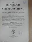 Handbuch der Virusforschung - II. Ergänzungsband