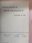 Annual Review of Psychology 19.