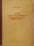 Iratok az 1848-i magyarországi parasztmozgalmak történetéhez