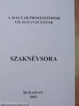 A Magyar Professzorok Világtanácsának Szaknévsora