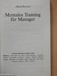 Mentales Training Für Manager