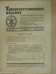 Természettudományi Közlöny 1926. január-december/Pótfüzetek a Természettudományi Közlönyhöz 1926. január-december