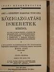 Amit a képesített iparosnak tudni kell közigazgatási ismeretek köréből