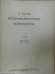A Magyar Közalkalmazottak Almanachja 1937.
