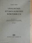 Uralisches Etymologisches Wörterbuch I. (töredék)