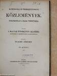 Mathematikai és természettudományi közlemények VI. (töredék)