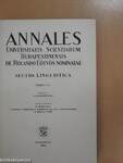 Annales Universitatis Scientiarum Budapestinensis de Rolando Eötvös nominatae XV./1984.