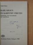 Karl Kraus és Karinthy Frigyes (dedikált példány)