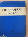 Értekezések 1967-1968