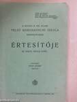 A Szegedi M. Kir. Állami Felső Kereskedelmi Iskola harminchetedik értesítője az 1924/25. iskolai évről