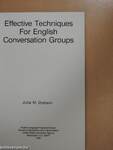 Effective Techniques For English Conversation Groups