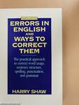 Errors in English And Ways to Correct Them