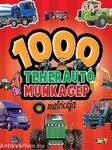 1000 teherautó és munkagép matricája - Piros