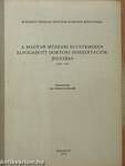 A magyar műszaki egyetemeken elfogadott doktori disszertációk jegyzéke 1970-1971.