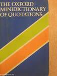 The Oxford Minidictionary of Quotations