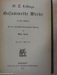 G. E. Lessing's gesammelte Werke 1-3. (gótbetűs)