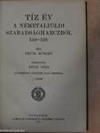 Tíz év a németalföldi szabadságharczból I. (töredék)