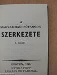 A magyar hadi főtanoda szerkezete I-II. (minikönyv)