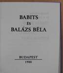 Babits és Balázs Béla (minikönyv)