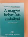 A magyar helyesírás szabályai