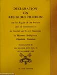 Declaration on Religious Freedom on the Right of the Person and of Communities to Social and Civil Freedom in Matters Religious