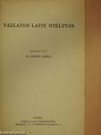 Vázlatos latin nyelvtan