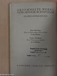 Erzählende Schriften von Arthur Schnitzler I.