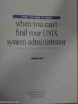 When you can't find your UNIX system administrator