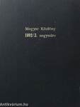 Magyar Közlöny 1992/3. negyedév