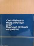 Célkitűzéseink megvalósítása útján Szabolcs-Szatmár megyében