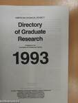 Directory of Graduate Research 1993