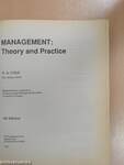 Management: Theory and Practice