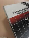 Test and measuring instruments catalog 1984/85