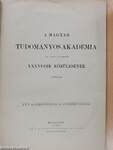 A magyar tudományos akadémia 1876. junius 11-én tartott XXXVI-dik közülésének tárgyai