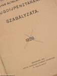 A Magyar Általános Hitelbank Nyugdíjpénztárának szabályzata 1929.