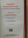 Langenscheidts Taschenwörterbuch der französischen und deutschen Sprache I-II.