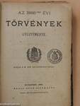 Az 1886-dik évi törvények gyüjteménye (rossz állapotú)