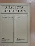 Analecta Linguistica 1978/1-2.