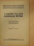 A Rhode Island gazdasági értéke