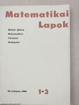 Matematikai Lapok 1980/1-4.