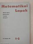 Matematikai Lapok 1971/1-4.