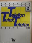 Országos Közületi Telefon-, Telex-, Telefax könyv 1989 2.