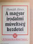 A magyar irodalmi műveltség kezdetei