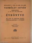 A Budapesti I. Ker. M. Kir. Állami Verbőczy István Gimnázium évkönyve az 1938-39. iskolai évről