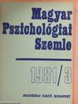Magyar Pszichológiai Szemle 1981/3.