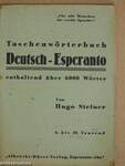 Taschenwörterbuch Deutsch-Esperanto