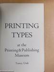 Printing Types at the Printing & Publishing Museum